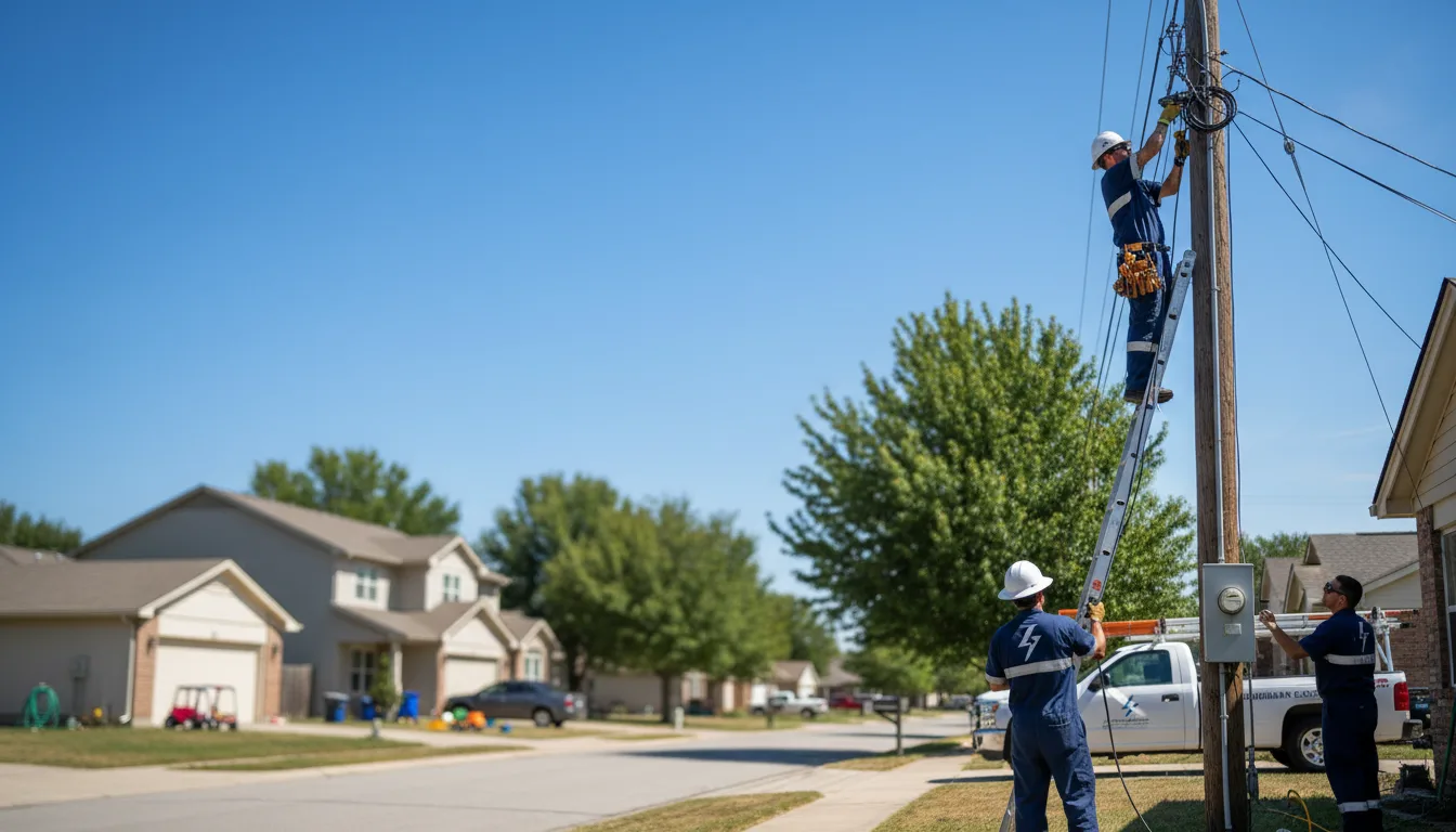 Residential electrician providing installation services in Perry, IL